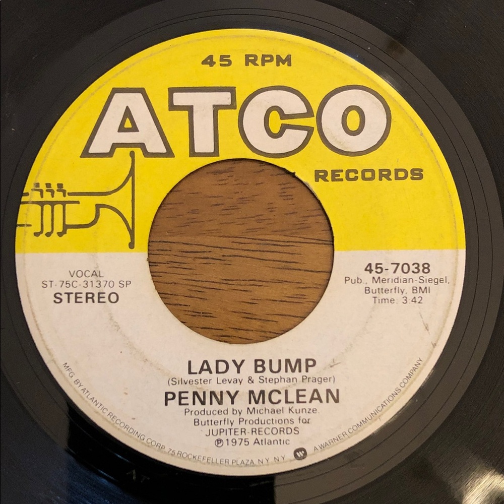 Penny McLean Vinyl 45 Record Lady Bump